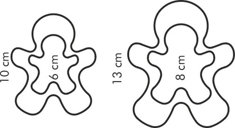 Форма человечка. Форма для печенья Tescoma delicia 630867, 2 шт.. Формы для имбирного печенья. Пряничный человечек форма для печенья. Формочка Пряничный человечек.