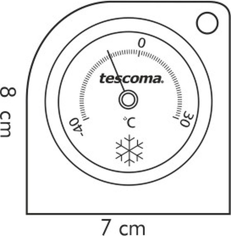 фото Термометр для холодильника Tescoma "Gradius", цвет: серебристый