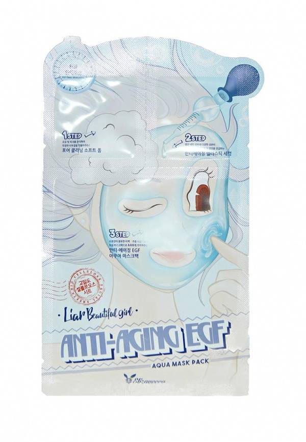 фото Elizavecca. Маска трехступенчатая антивозрастная Anti-Aging EGF Aqua Mask Pack