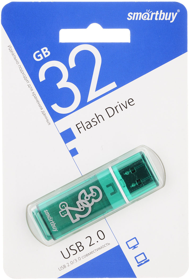 фото SmartBuy Glossy Series 32GB, Green USB-накопитель