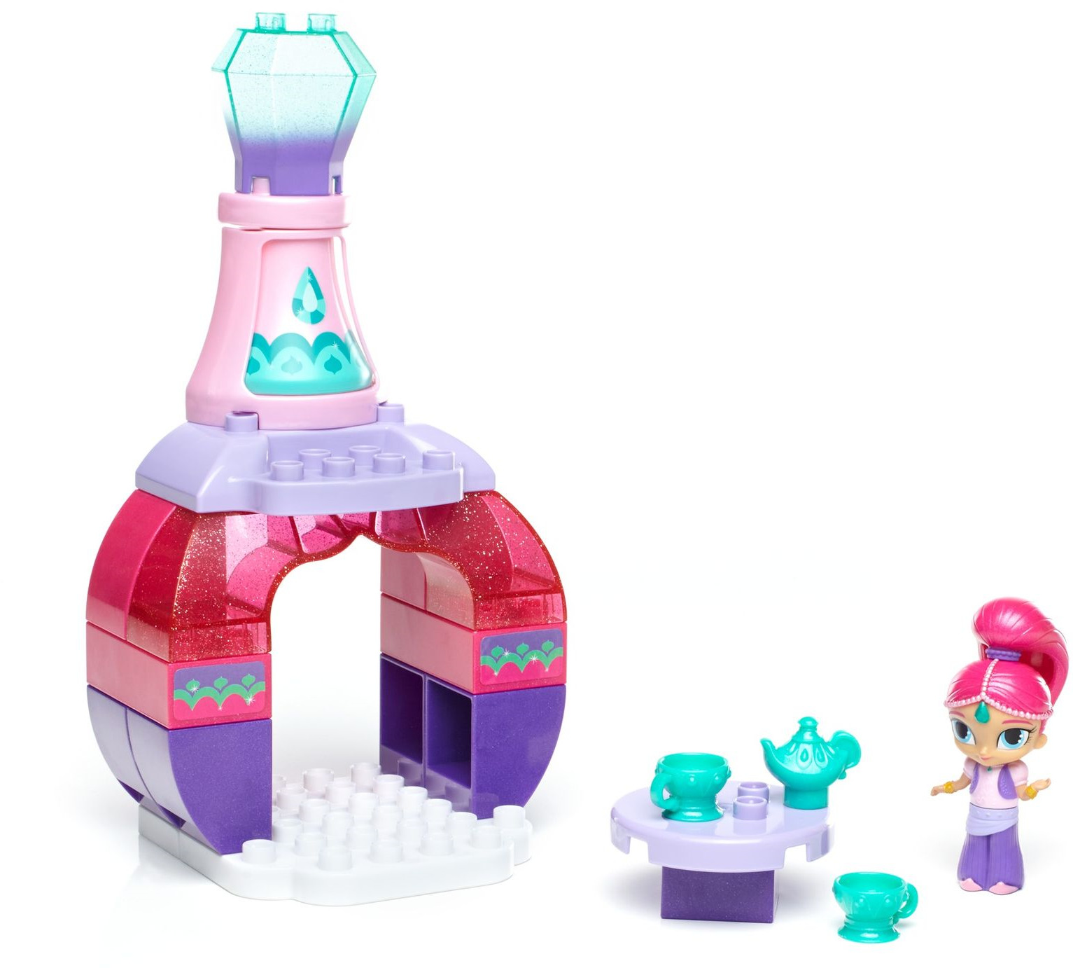 фото Mega Bloks Shimmer & Shine Конструктор Дворцы маленьких джинников Tea Party Palace Mega bloks/mega construx