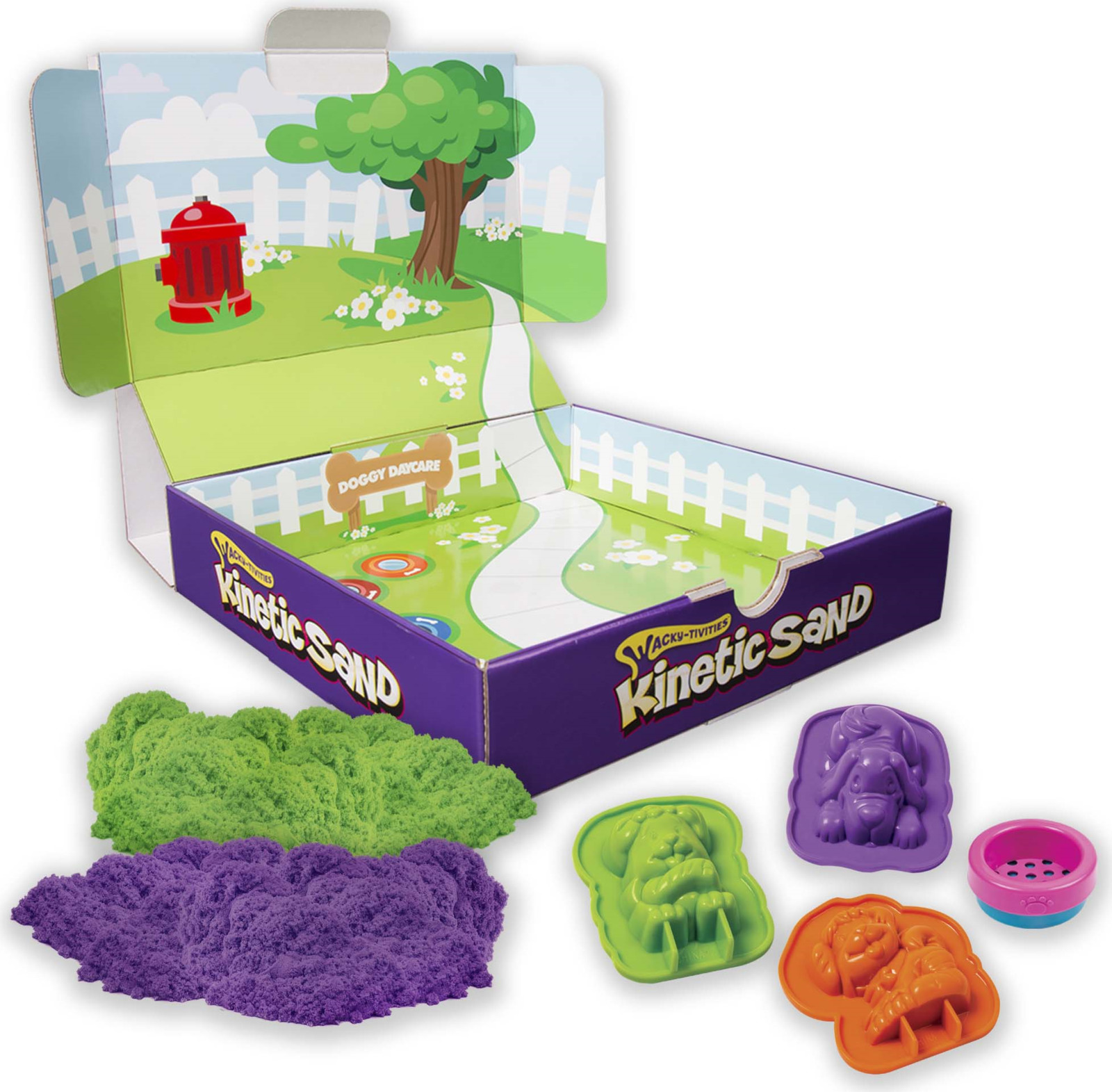 фото Kinetic Sand Набор для лепки Кинетический песок с формочками Собачки 340 г