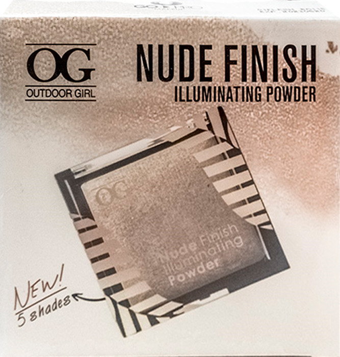 фото Хайлайтер Outdoor Girl Nude Finish Illuminate Powder, №01 телесный, 15 г