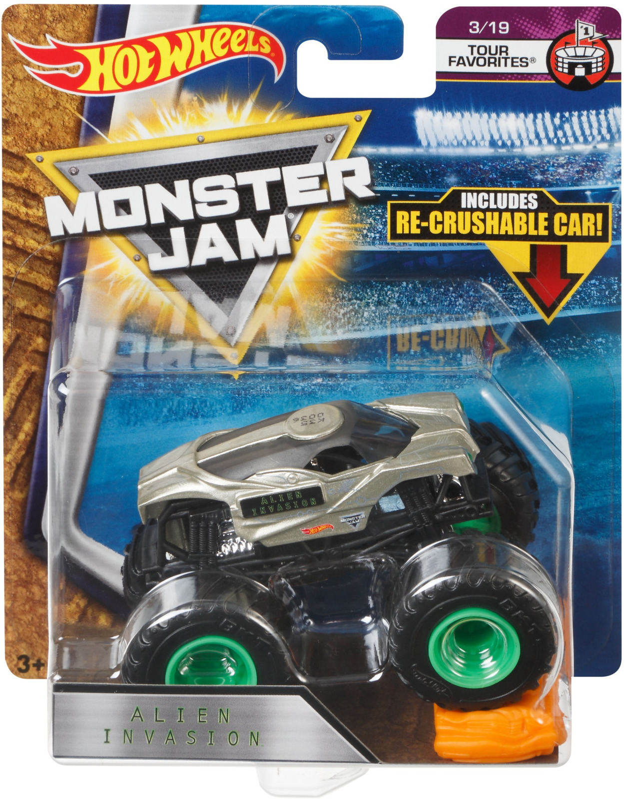 фото Hot Wheels Monster Jam Машинка Alien Invasion