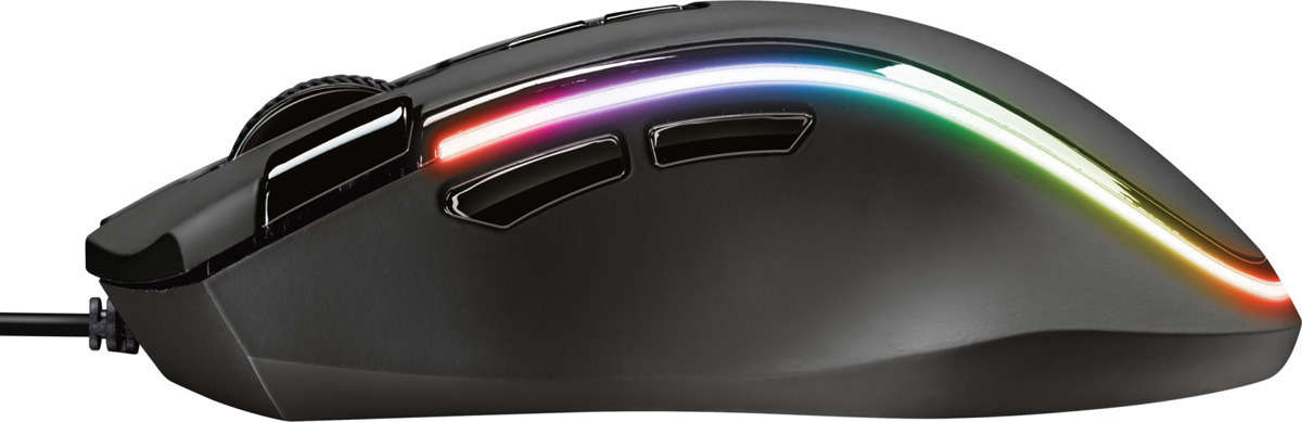 фото Игровая мышь Trust GXT 188 Laban RGB Mouse, цвет: черный, серый