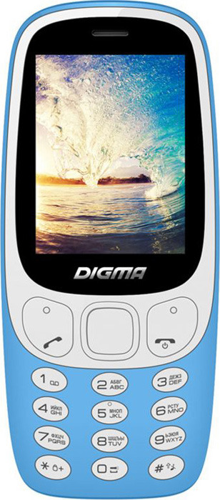 фото Мобильный телефон Digma Linx N331 2G, голубой