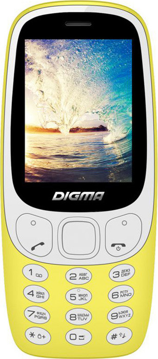 фото Мобильный телефон Digma Linx N331 2G, желтый