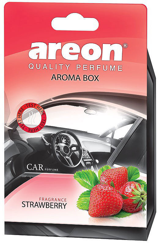Освежитель воздуха для автомобиля Areon Box Strawberry, под сидение