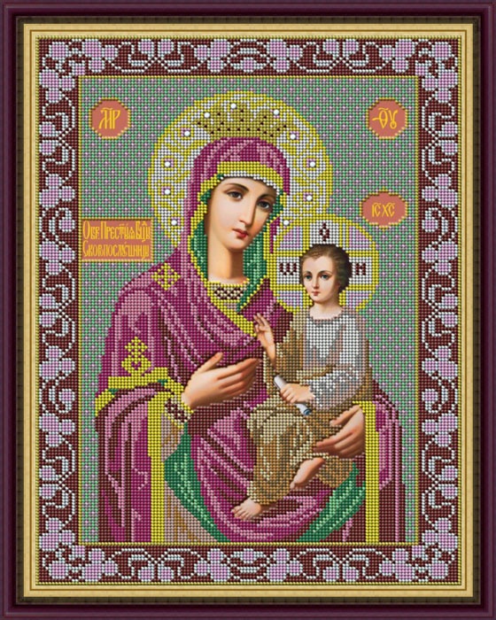 Набор для вышивания Galla Collection бисером «Икона Божией Матери Скорпослушница», 27 x 36 см