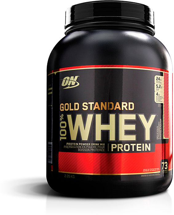 Протеин Optimum Nutrition 100% Whey Gold Standard Delicious Strawberry, восхитительная клубника, 2,27 кг