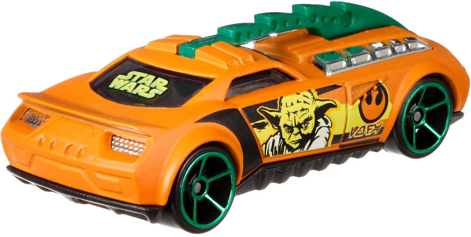 фото Hot Wheels Star Wars Трековая машинка Yoda Barbaric