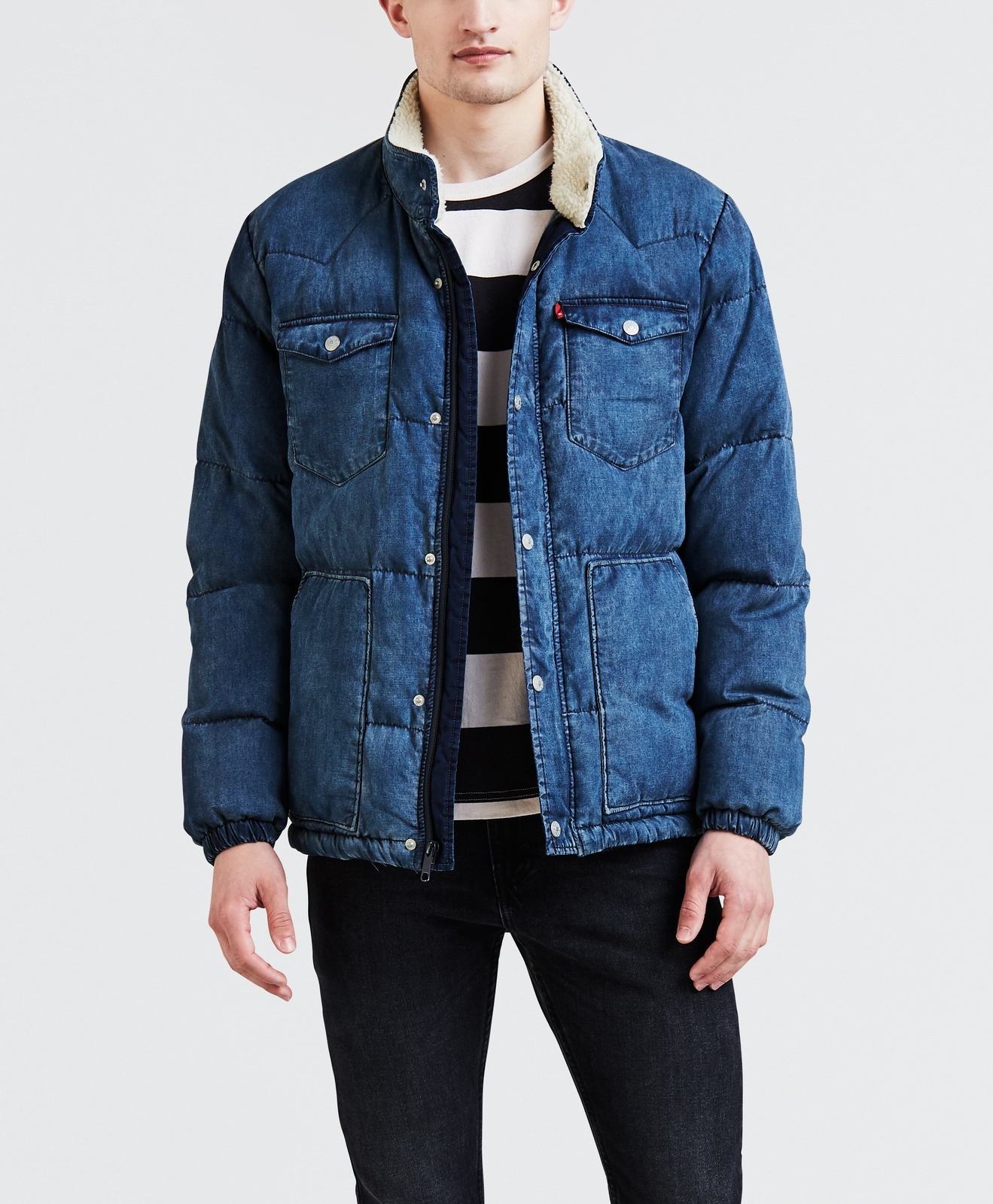 Джинс пуховик. Мужской пуховик Levi's Puffer. Levis куртка s40117. Levis Barstow пуховик. Levis down Puffer Denim.