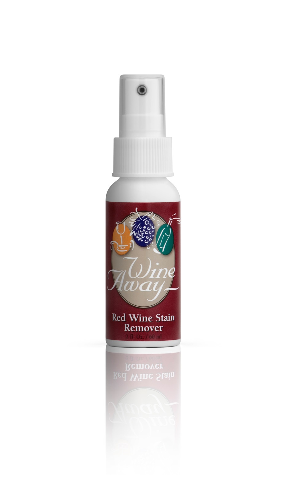 фото Пятновыводитель WineAway в пластиковой бутылке с пульверизатором, объемом 60ml