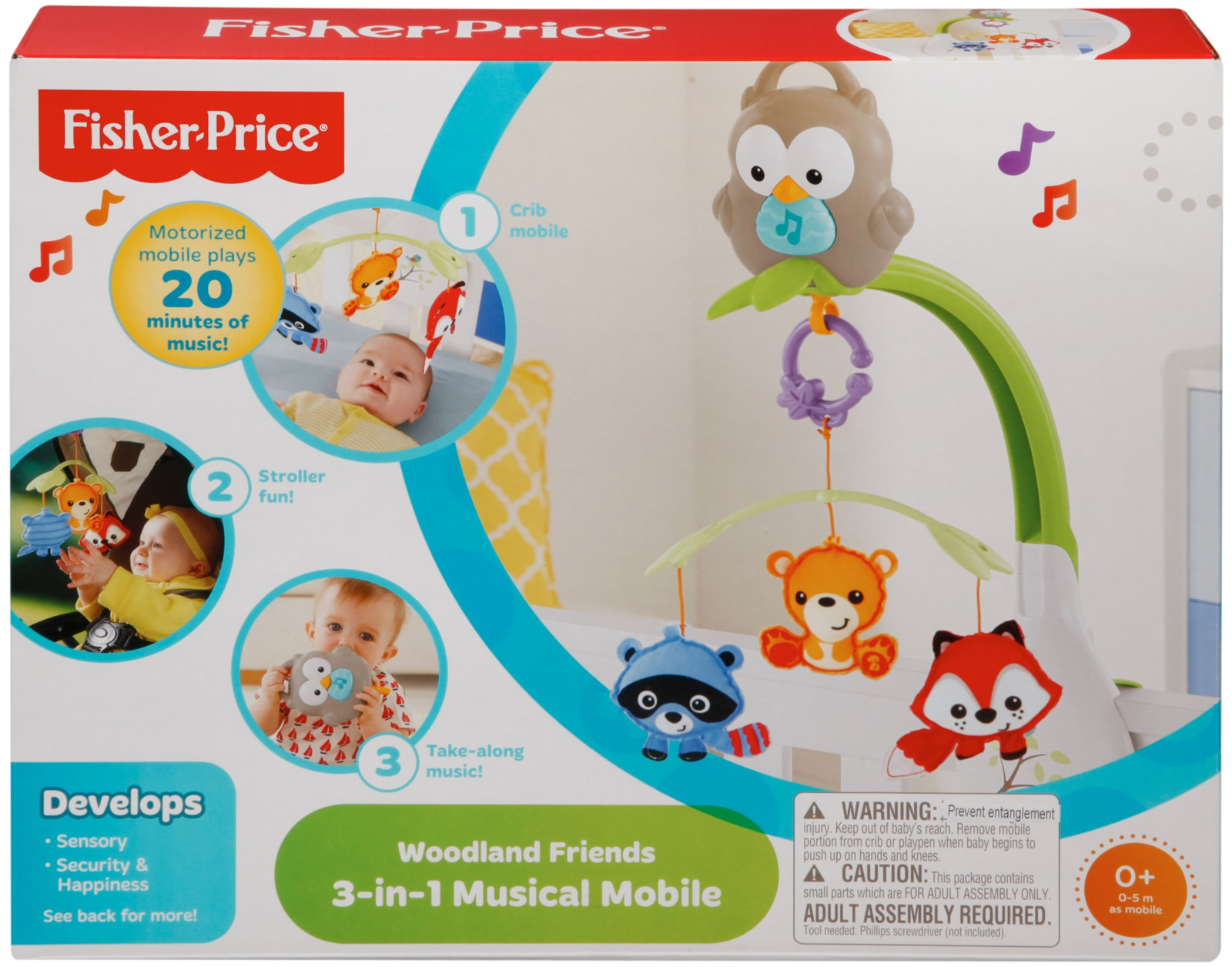 фото Fisher-Price Музыкальный мобиль 3 в 1 Лесные друзья Fisher-price,fisher price