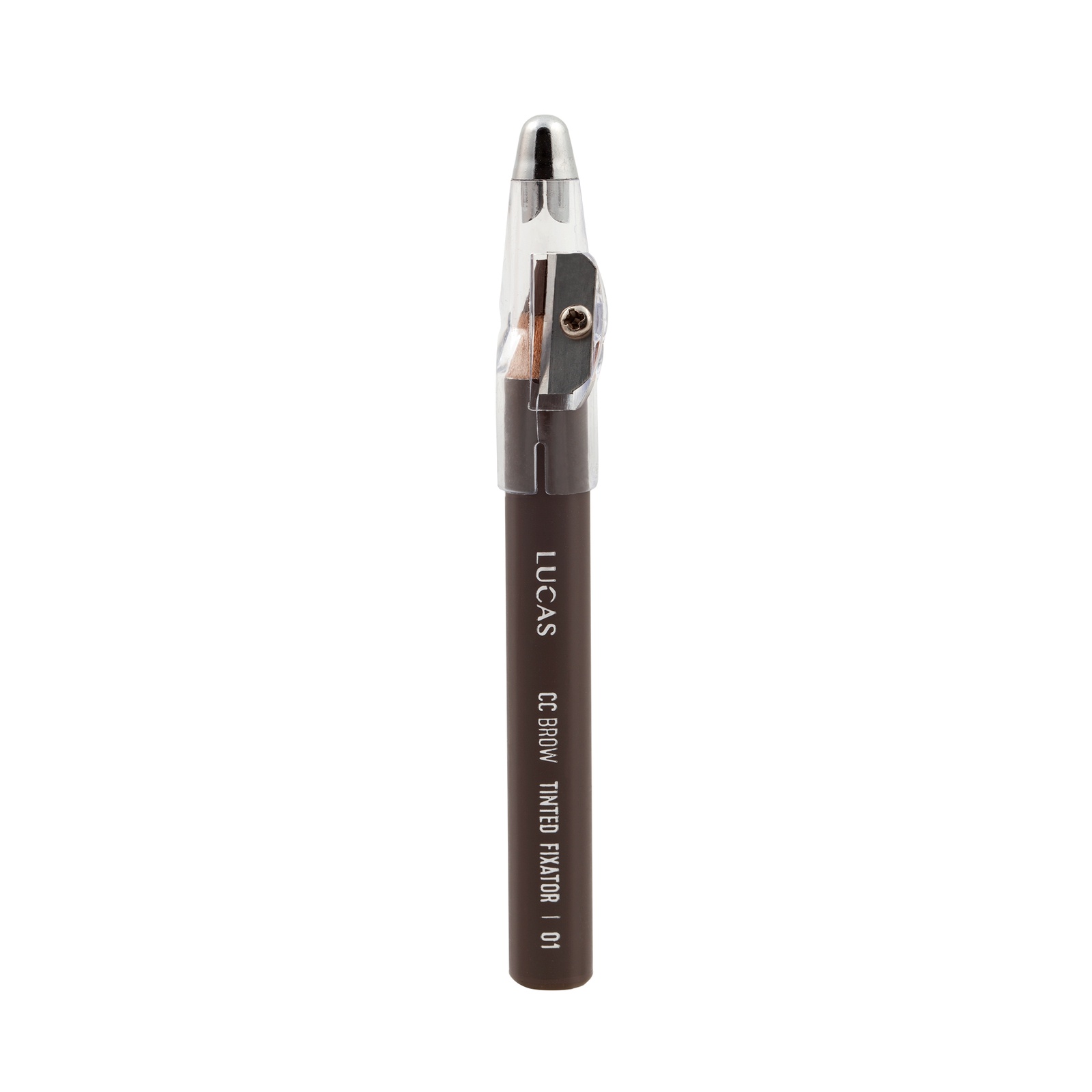 фото Восковый карандаш для бровей CC Brow TINTED WAX FIXATOR, цвет 02 (темно-коричневый)