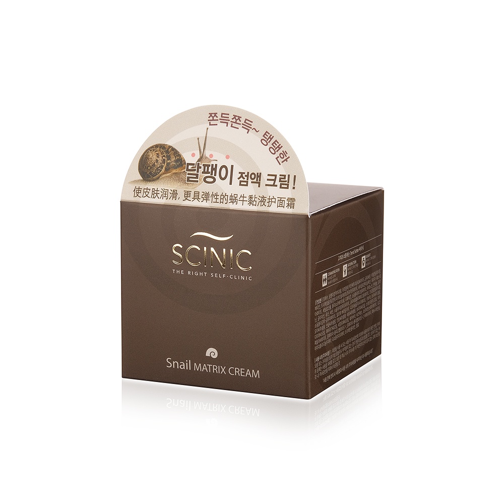 фото Крем для лица Scinic Snail Matrix Cream, с муцином улитки, 50 мл