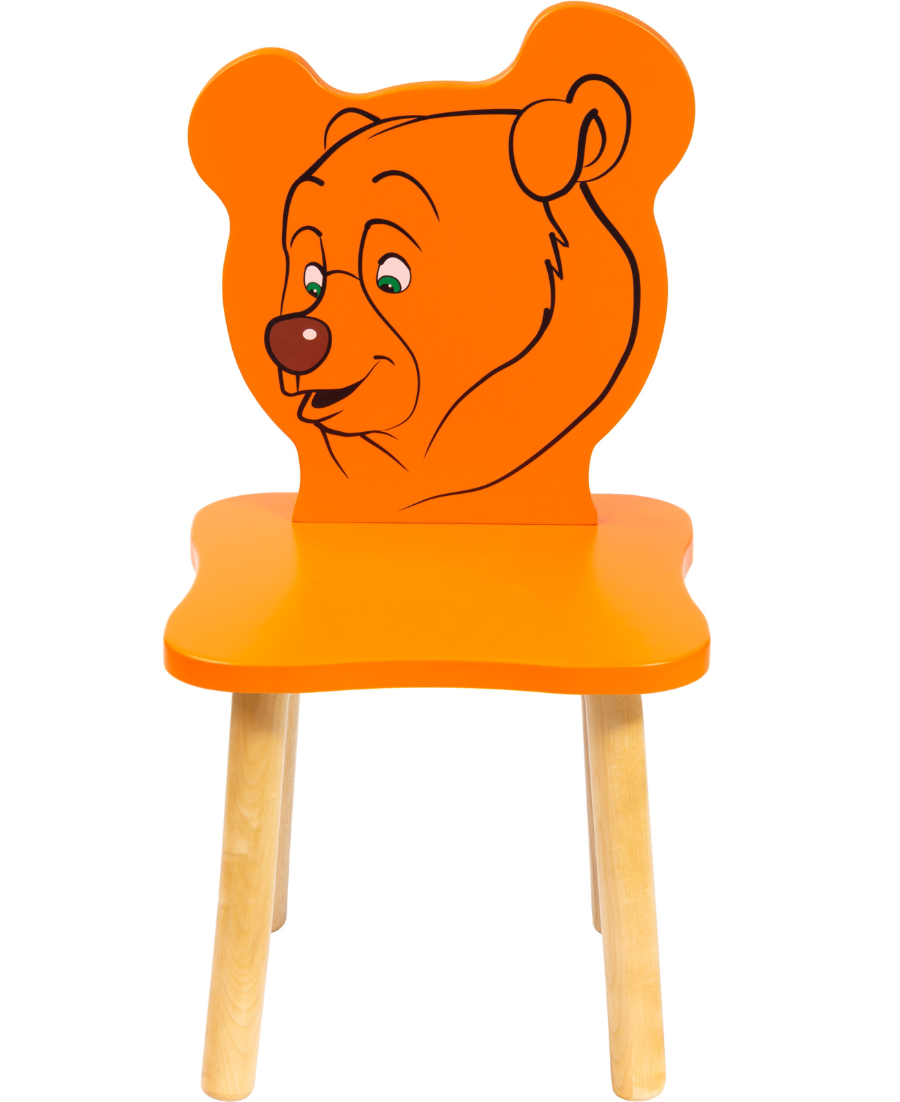 фото Polli Tolli Джери Стул детский Медвежонок цвет оранжевый