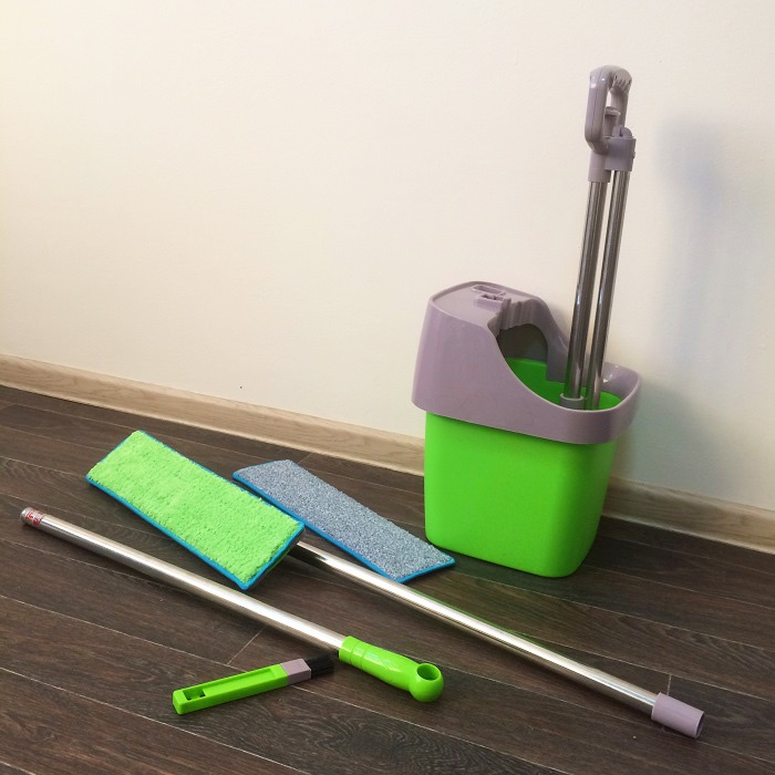 фото Комплект для уборки KEYA Self-Cleaning Mop (самоочистка и отжим)