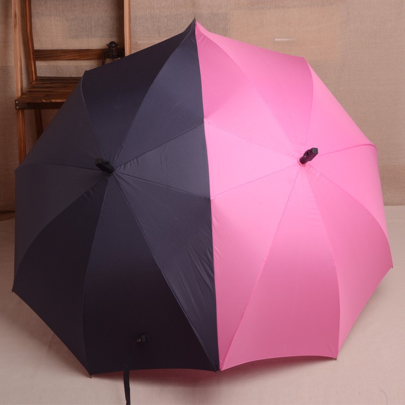 фото Зонт Ruges Двойной зонт «Романтика», черный, розовый