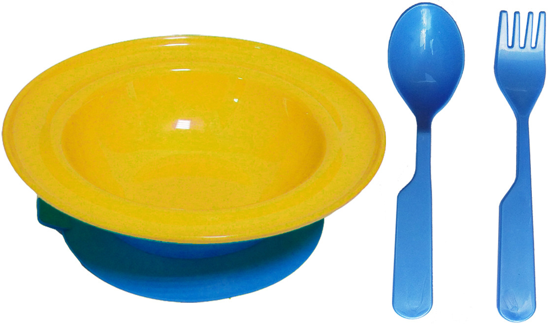 фото Набор посуды для кормления АртХаус 1212син, Пластик