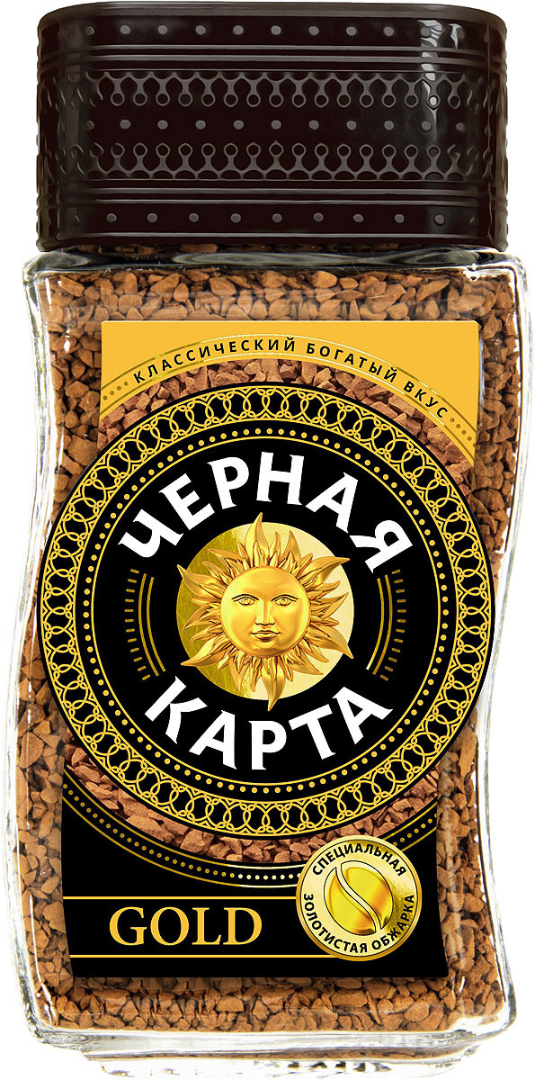 Растворимый кофе черная карта gold