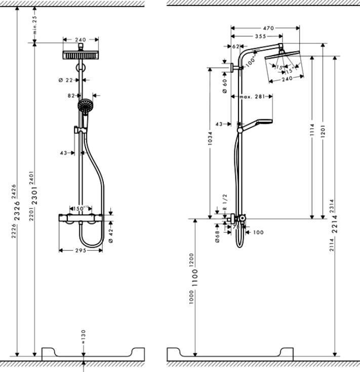 фото Душевой комплект Hansgrohe Crometta