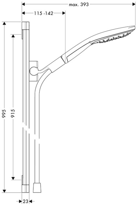 фото Душевой комплект Hansgrohe Raindance 26626000