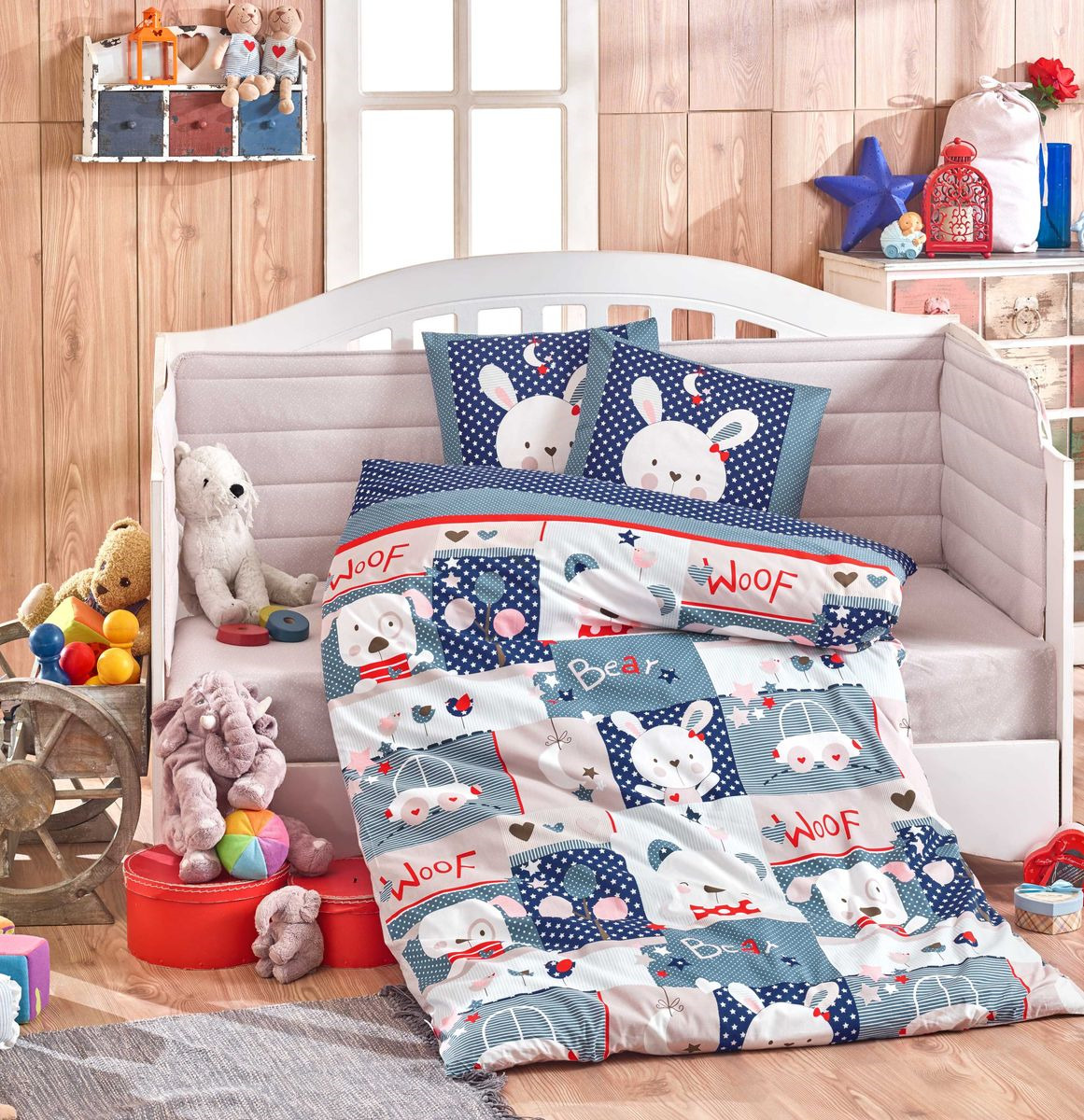 Комплект постельного белья Hobby Home Collection Snoopy, цвет: синий. 1501002159