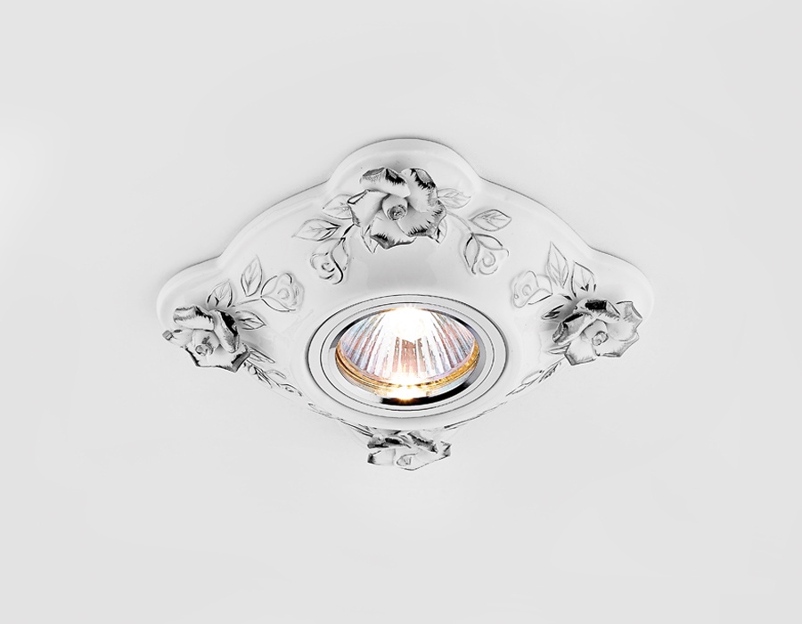 Потолочный светильник Ambrella light DESIGN, белый, серебристый