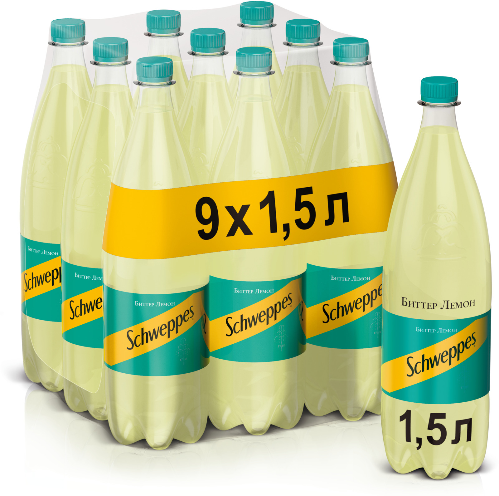 Характеристики Schweppes Биттер Лемон напиток сильногазированный, 9 ...
