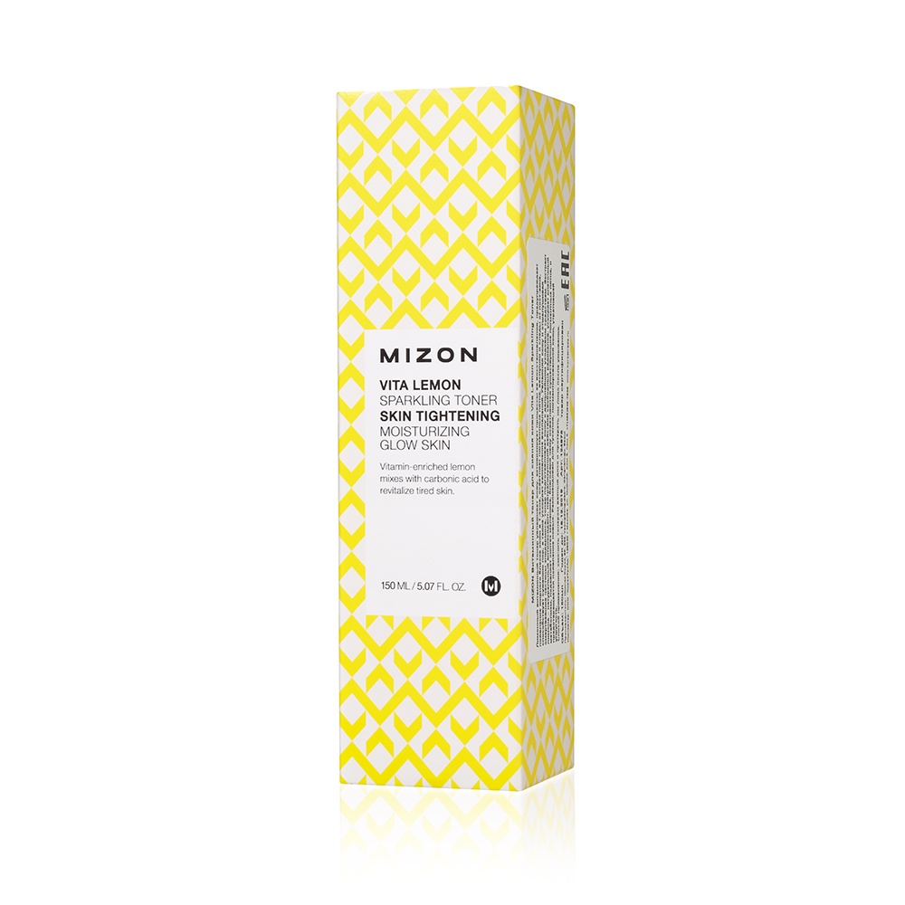 фото Отбеливающий тоник с лимоном Mizon Vita lemon sparkling toner, 150 мл