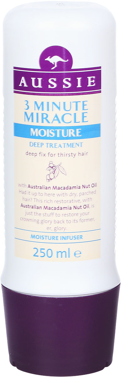 Aussie Средство интенсивного ухода 3 Minute Miracle Moisture 250 мл aussie средство интенсивного ухода 3 minute miracle moisture 250 мл