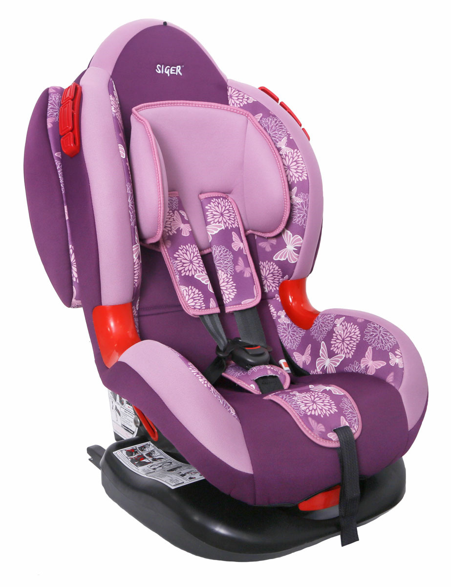 фото Автокресло Siger Art "Кокон IsoFix. Абстракция" от 9 до 25 кг, KRES0299, фиолетовый