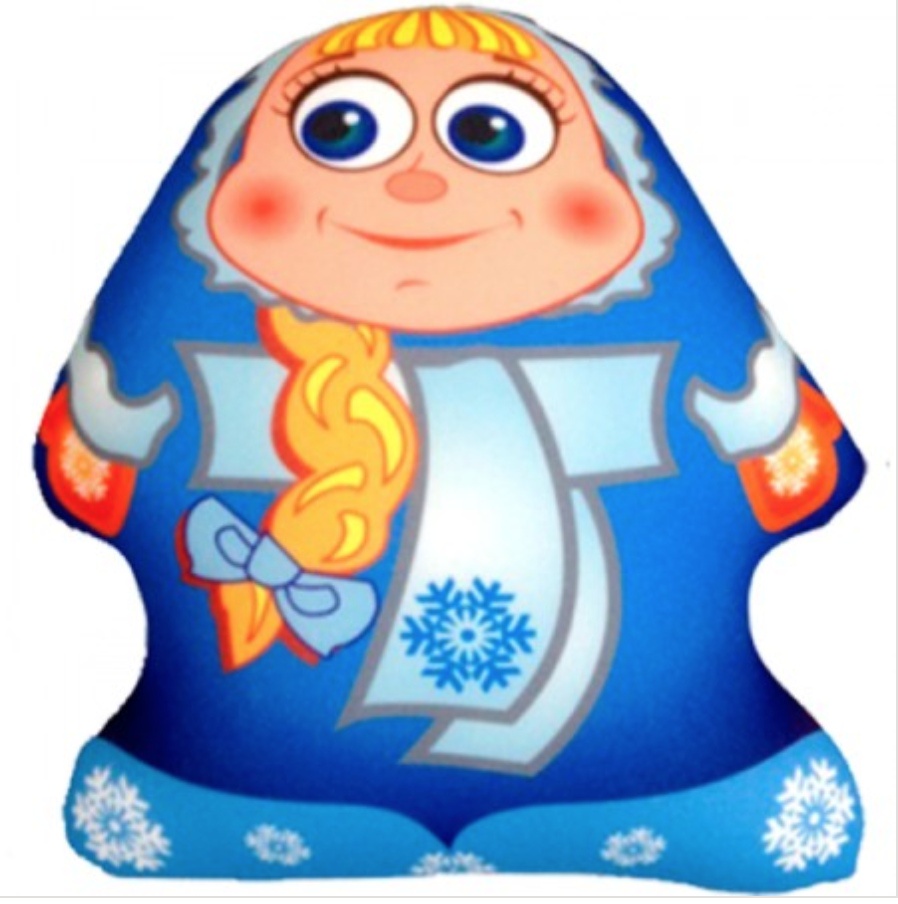 Мягкая Игрушка Снеговик Аленка синяя Оранжевый Кот