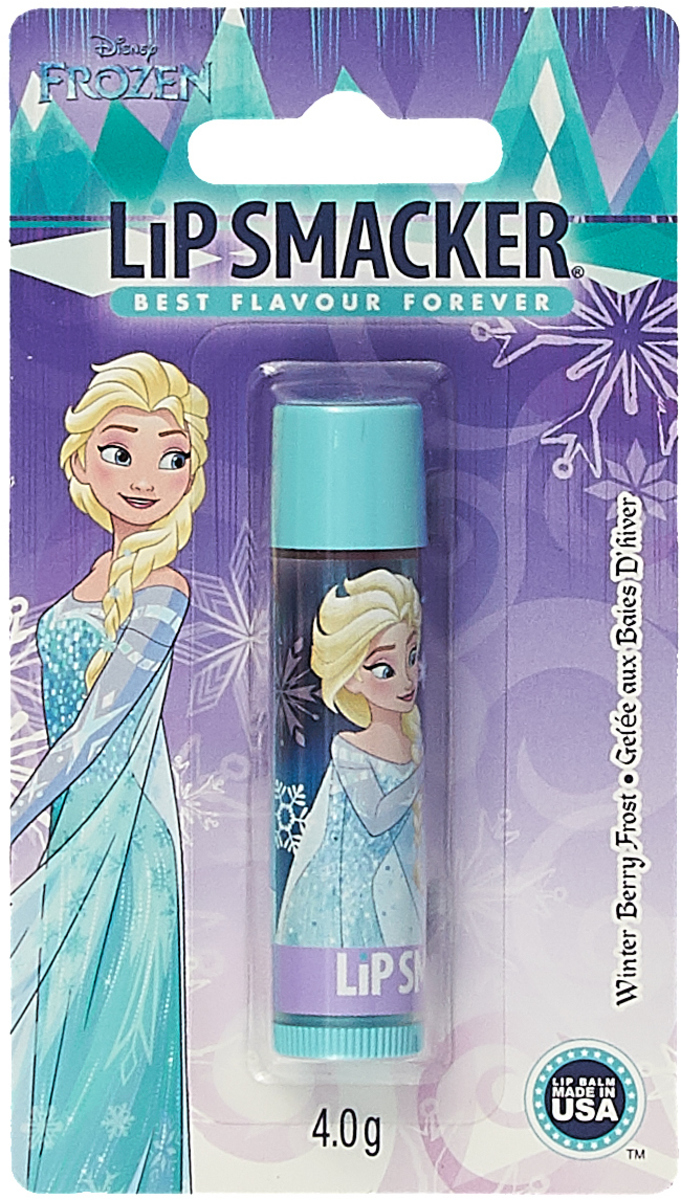 фото Бальзам для губ Lip Smacker Disney Elsa Winter Berry Frost, с ароматом Зимняя Ягода, 4 г