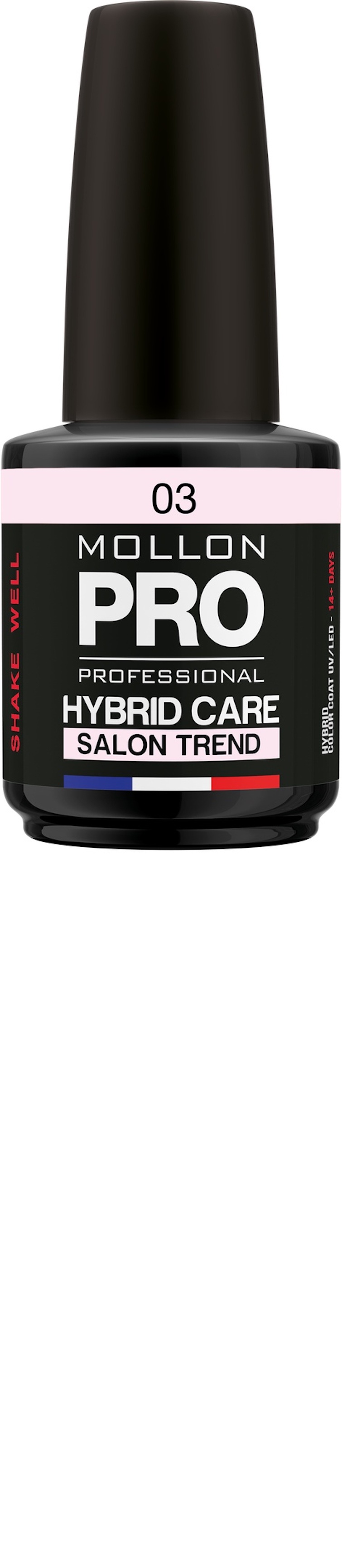 фото Гель-лак для ногтей Mollon Pro Hybrid Care Salon Trend Uv/LED, тон №003, 12 мл