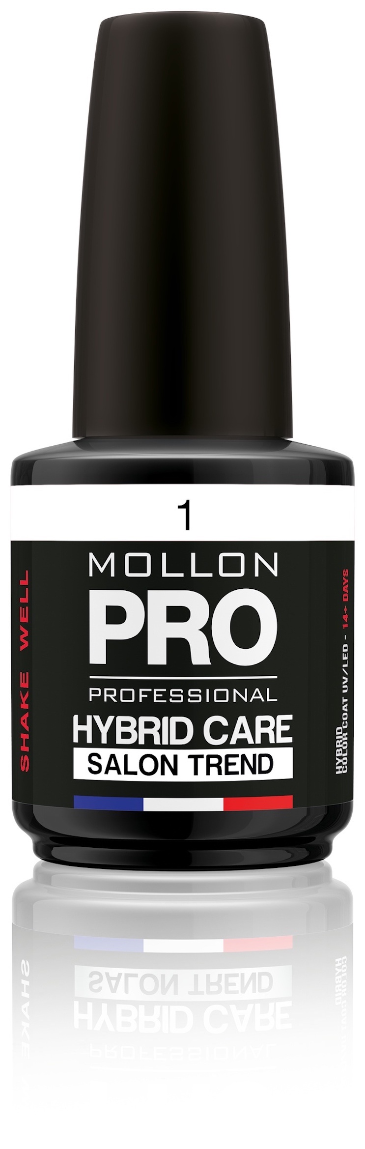 фото Гель-лак для ногтей Mollon Pro Hybrid Care Salon Trend Uv/LED, тон №001, 12 мл