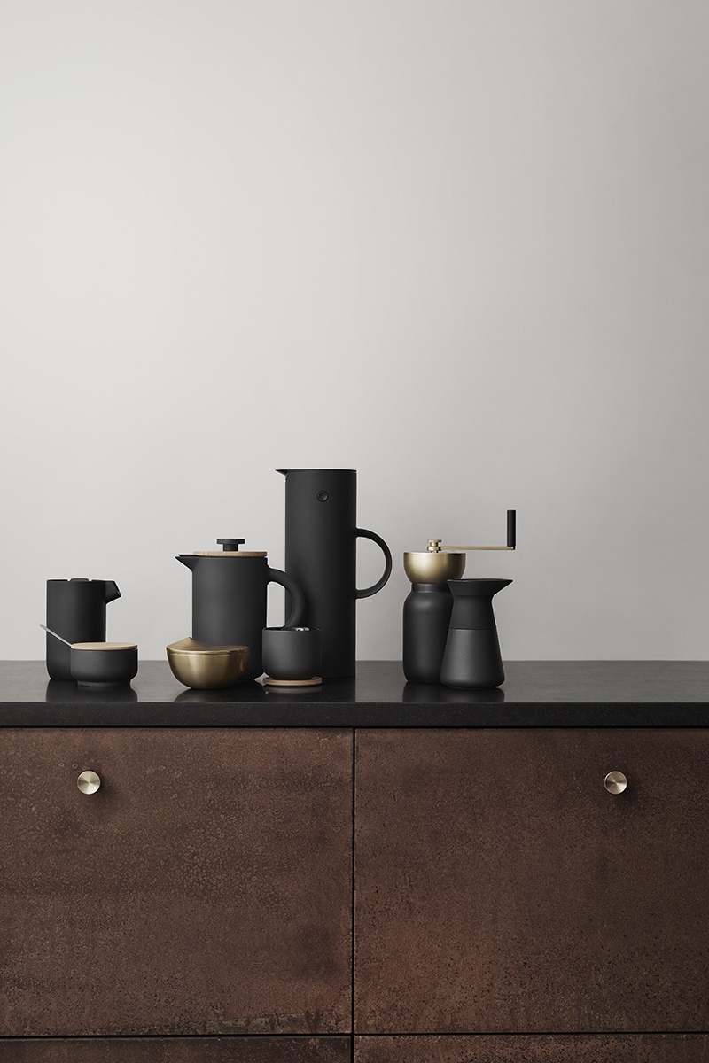 фото Чайная чаша Stelton Theo с подставкой-крышкой, x-632, черный, 200 мл