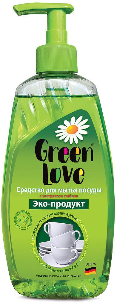 фото Средство для мытья посуды Green Love, 17758, 500 мл