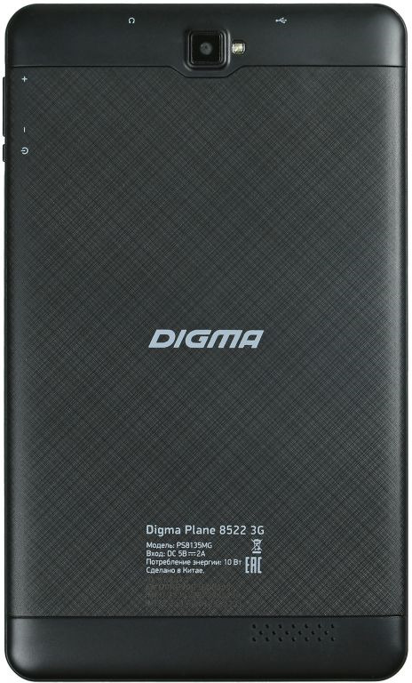 фото 8" Планшет Digma Plane 8522 Wi-Fi + 3G, 8 GB, графит, черный