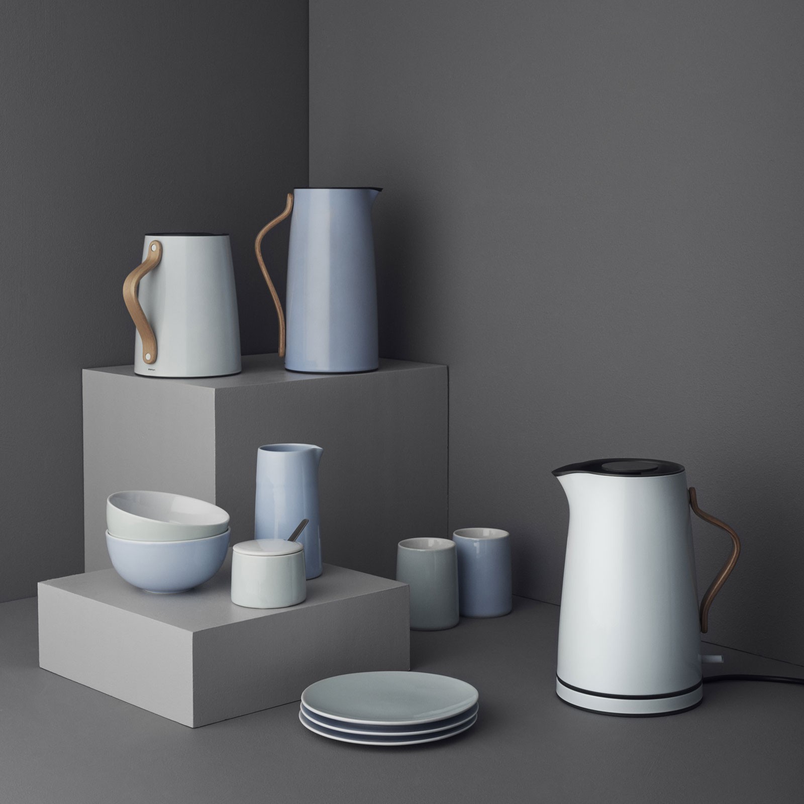 фото Большая чаша Stelton Emma, голубой, диаметр 20.5 см