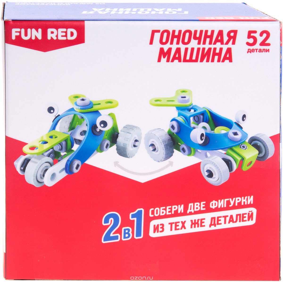 фото Конструктор Fun Red "Транспорт 2 в 1", 52 детали