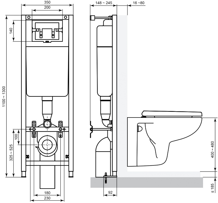 фото Инсталляция для унитаза Ideal Standard, W3710AA