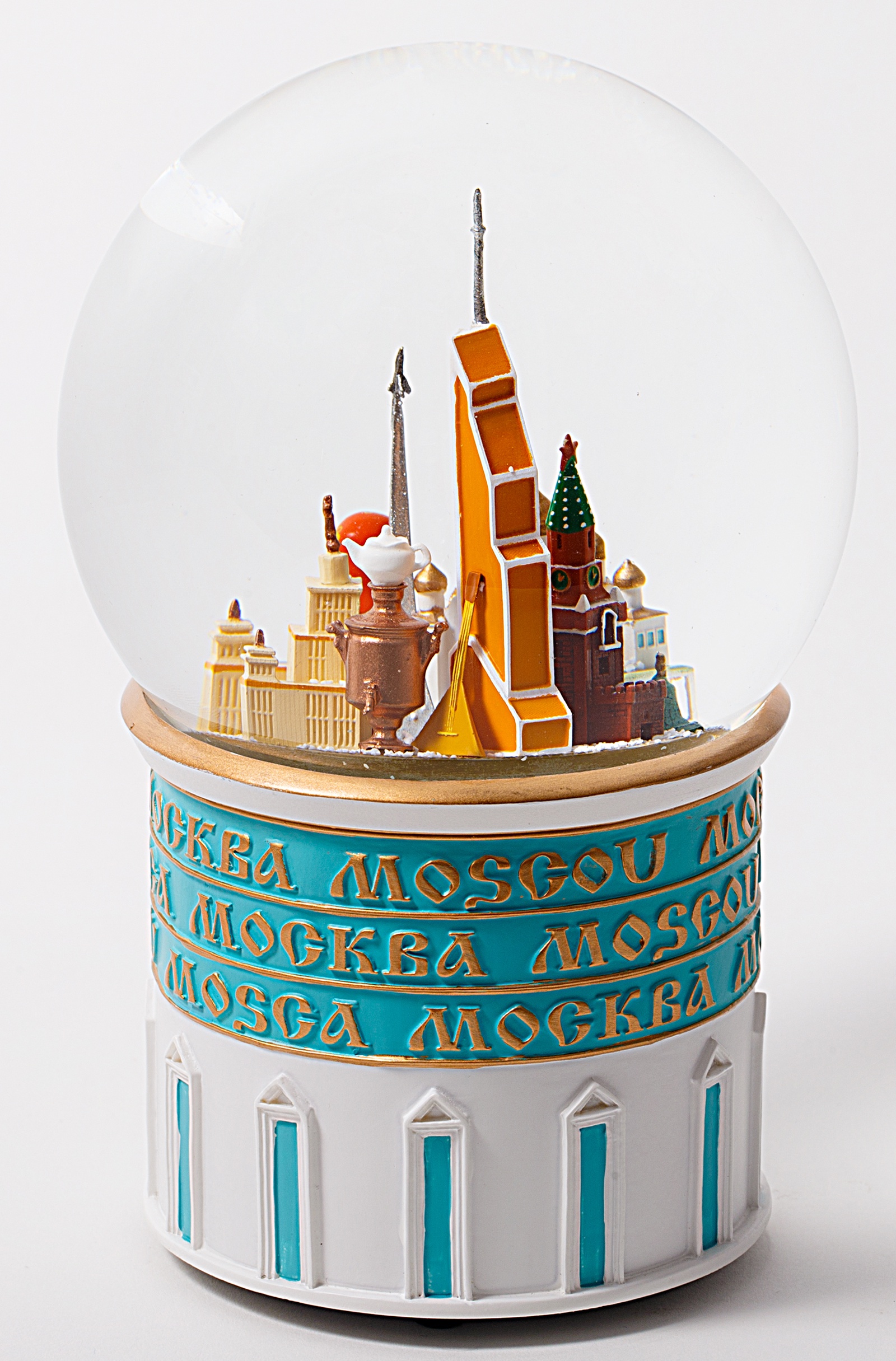 фото Стеклянный шар со снегом "Москва" Glassglobe