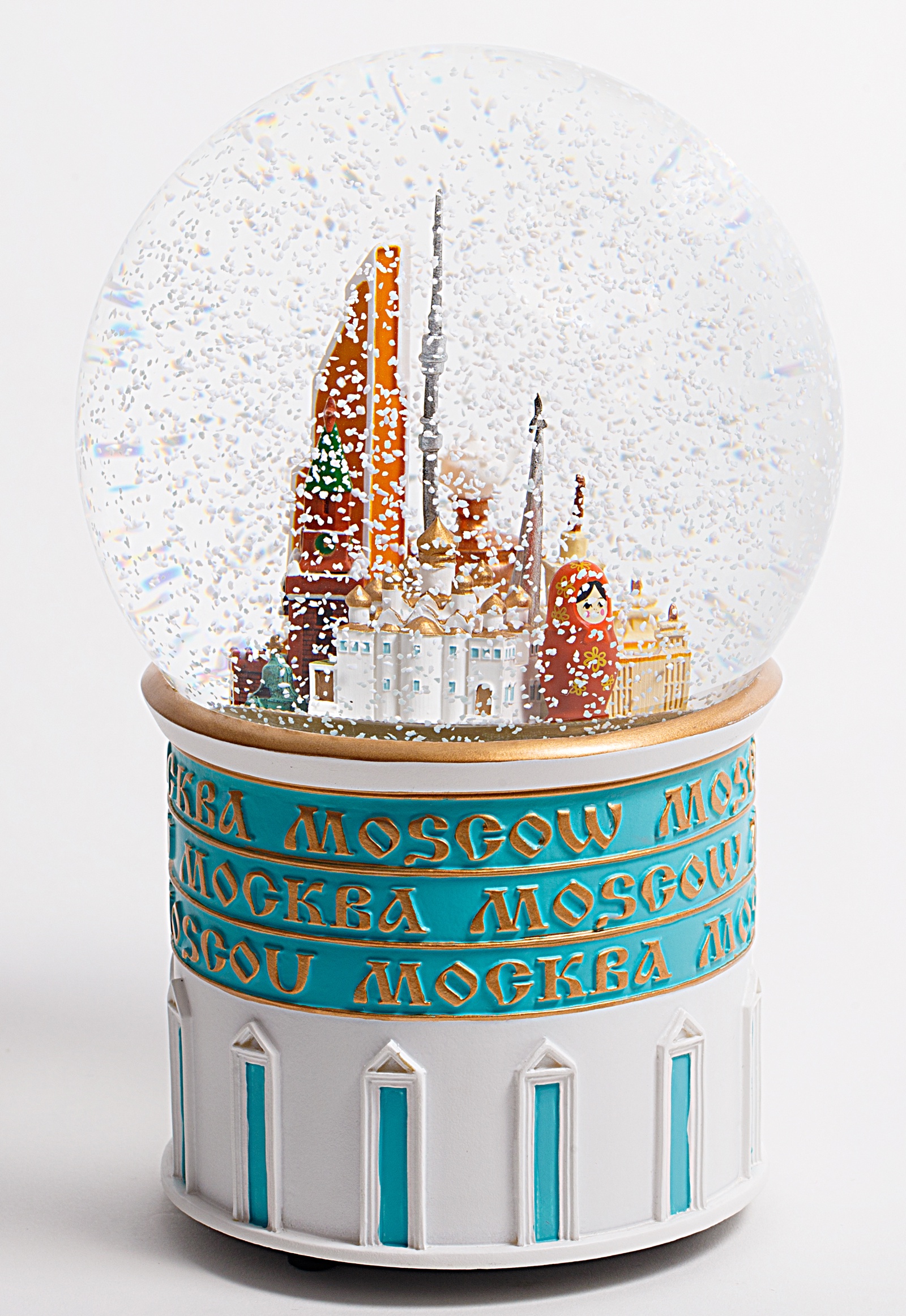 фото Стеклянный шар со снегом "Москва" Glassglobe