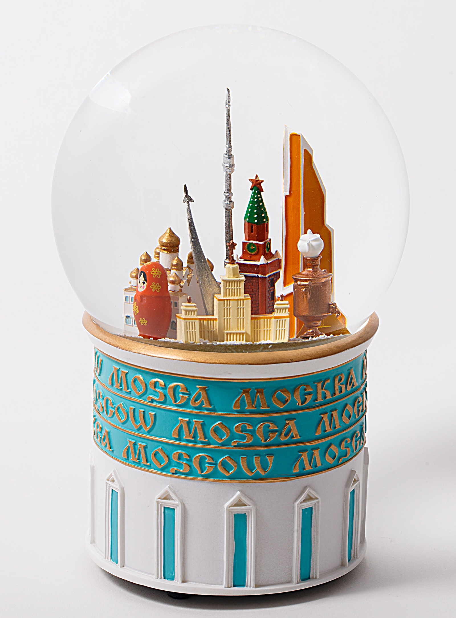 фото Стеклянный шар со снегом "Москва" Glassglobe