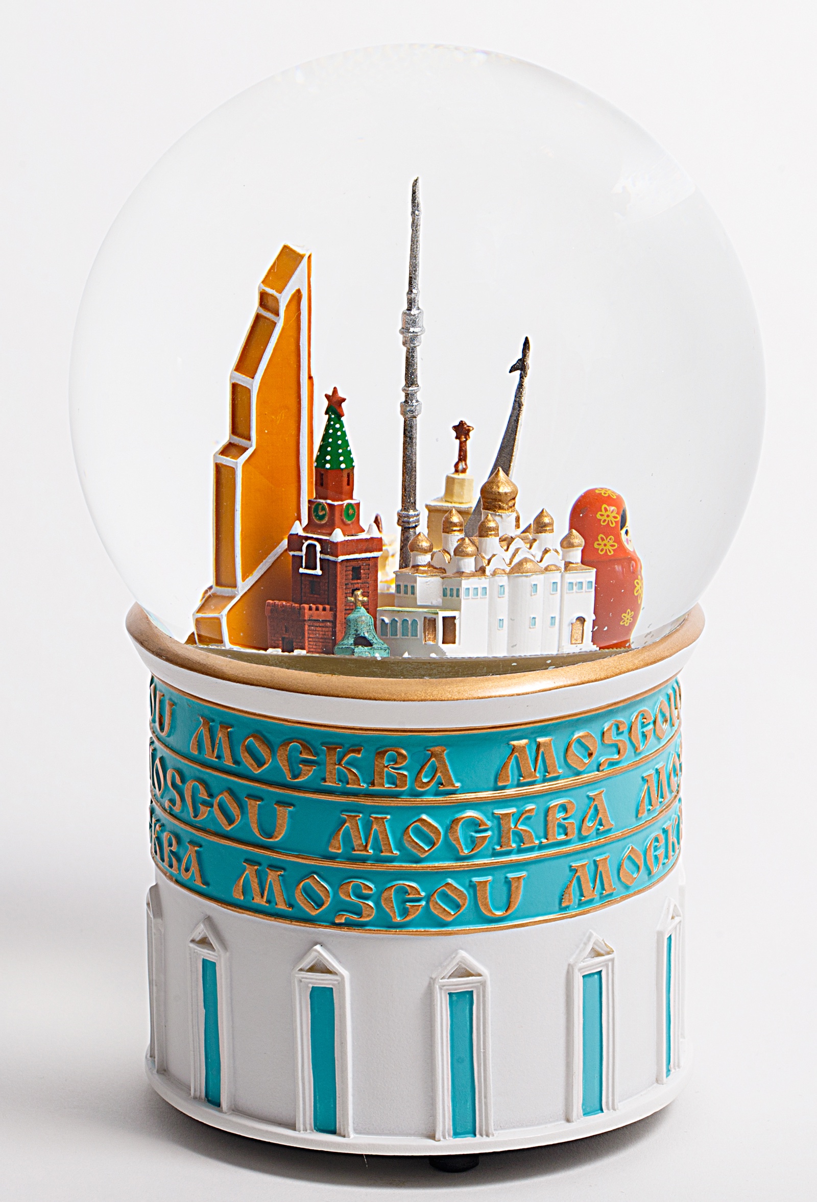 фото Стеклянный шар со снегом "Москва" Glassglobe