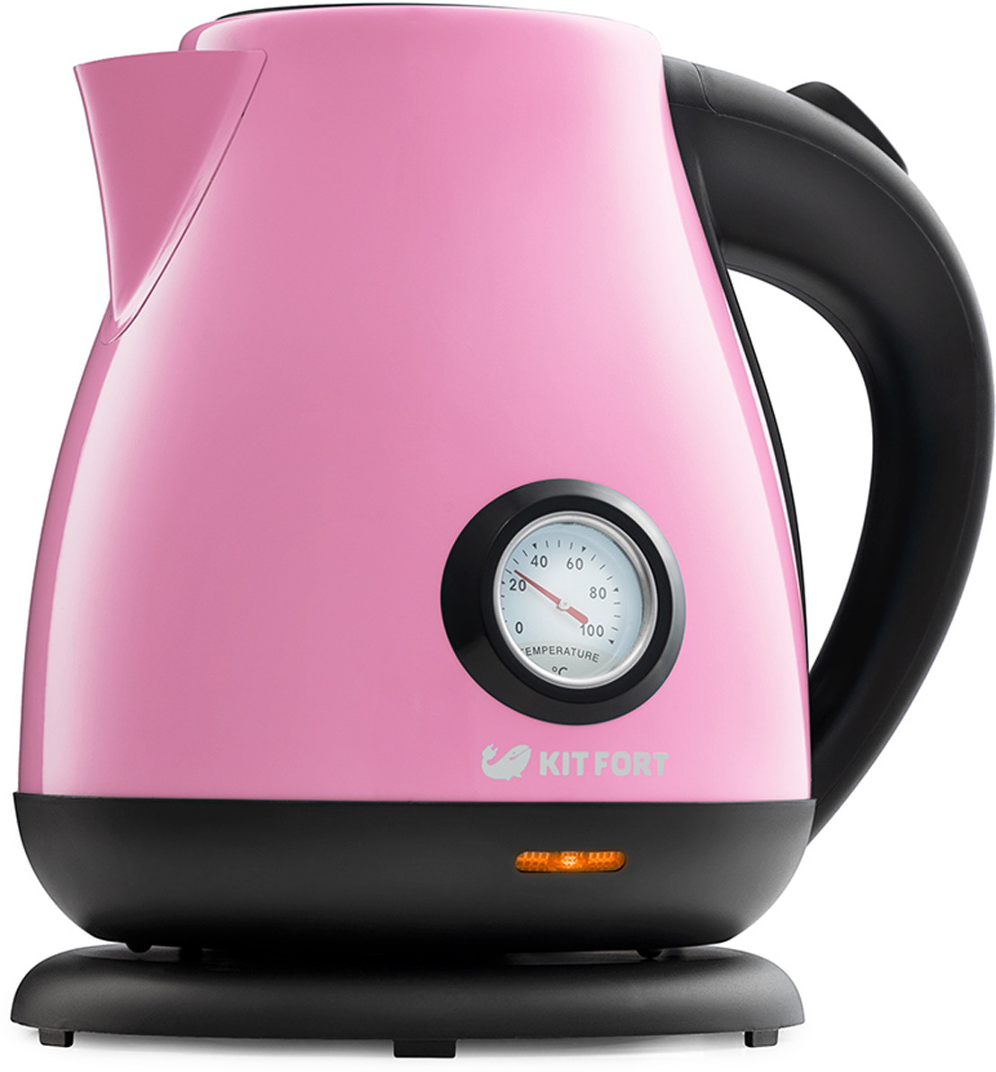 Электрический чайник Kitfort КТ-642-1, цвет: розовый, 1,7 л