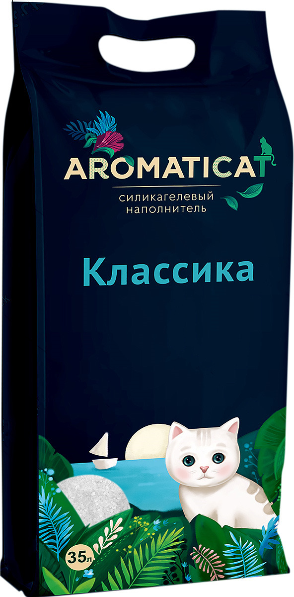 фото Наполнитель для кошачьего туалета AromatiCat "Классика", АС135, силикагелевый, 35 л