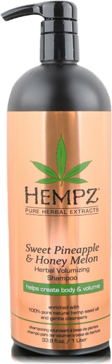 фото Шампунь Hempz Sweet Pineapple & Honey Melon Volumising "Ананас и Медовая Дыня", растительный, для придания объёма, 1000 мл